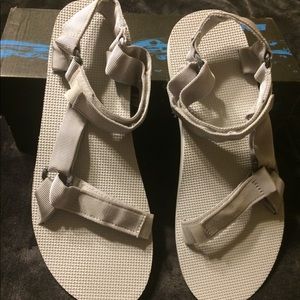 Men’s TEVA sandals size 12 brand new in box silver